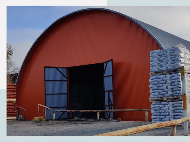 Полукруглые ангары по цене от 617 руб. в Астрахань