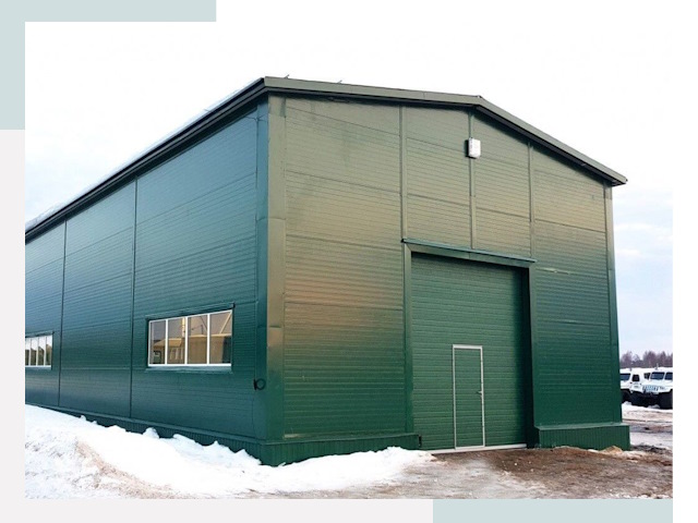 Двускатные ангары в Астрахани